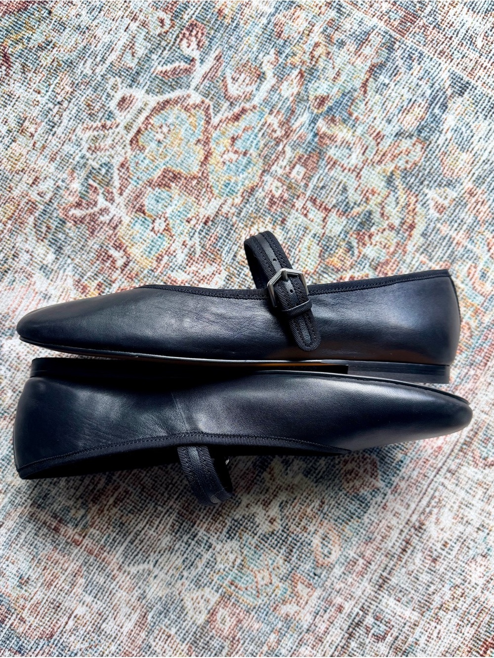 Dolce Vita Black Roslyn Mary Jane Flats with Adjustable Strap - Picture 4 of 9
